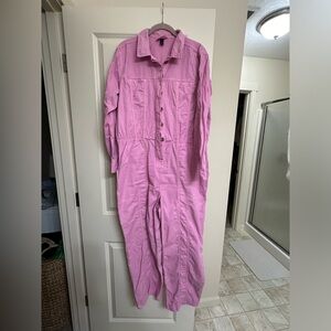 Pink universal thread jumpsuit